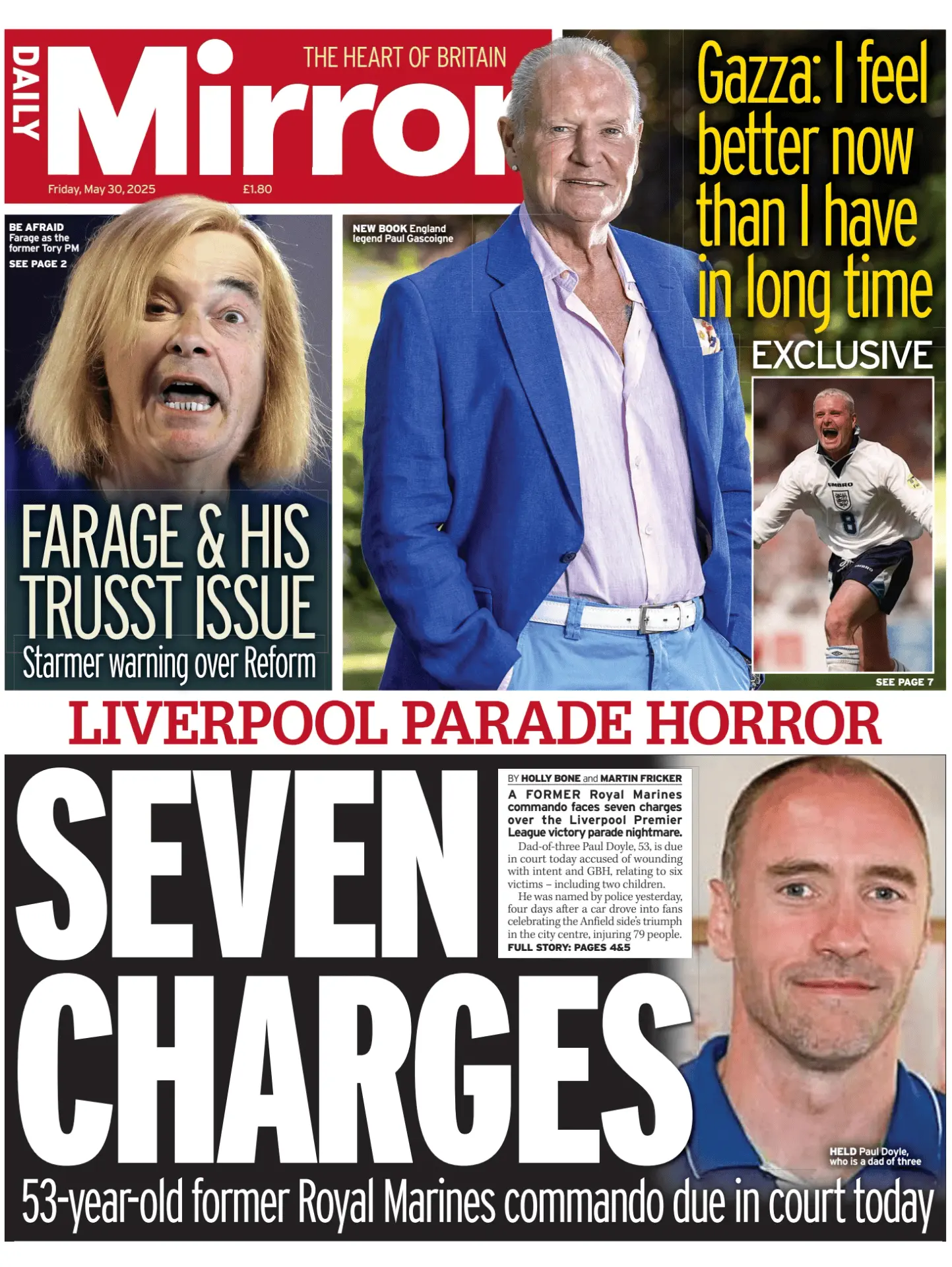Prima-pagina-Daily Mirror-edizione-di-oggi-30-05-2025